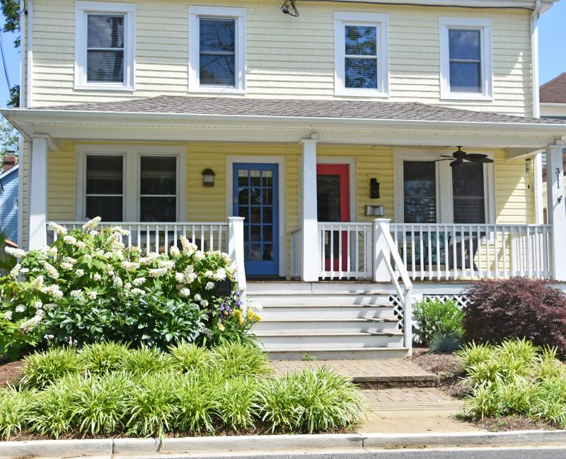 Colorful Porch and Entryway