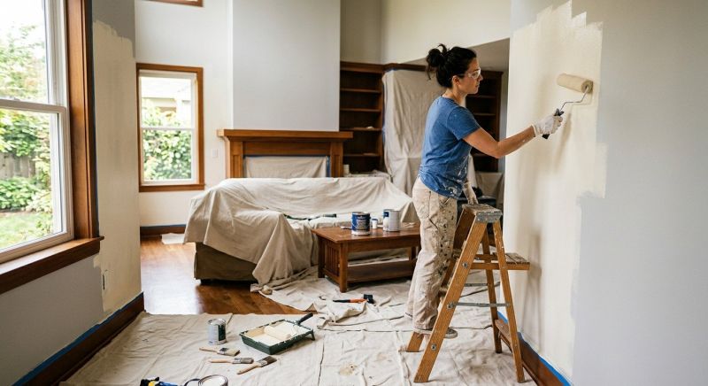 Interior Trim Painting in Waco, TX